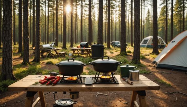 De quel équipement a-t-on besoin pour cuisiner dehors ?