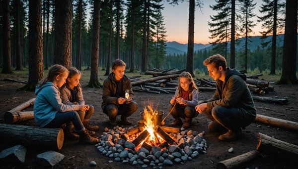 Organiser un feu de camp amusant et sûr pour votre famille