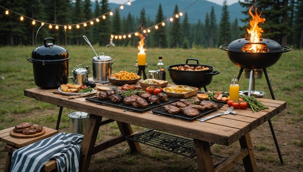 Organiser le barbecue parfait pour votre voyage de camping