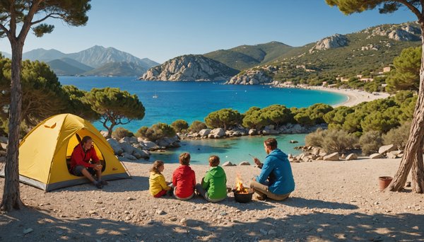 Une aventure de camping amusante à Calvi !